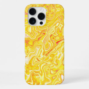 Honing Citroen Geel Marmer Textuur Abstract Vloeis iPhone 16 Pro Max Hoesje