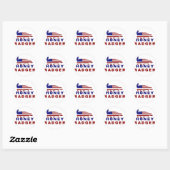 Honing das Amerikaanse vlag Ronde Sticker (Vel)