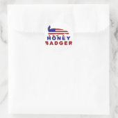 Honing das Amerikaanse vlag Ronde Sticker (Tas)