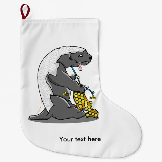 Honing das Breien Grote Kerstsok (Voorkant)