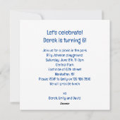 Honing das eten taart, honing das uitnodiging (Achterkant)