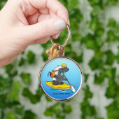 Honing das in een kajak sleutelhanger (Hand)