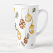 Honing Dennenappels Kerst Latte Mok (Rechts)