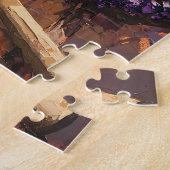 Honing Dipper en Lavendel Schilderachtig Legpuzzel (Zijkant)