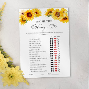 Honing Do Lijst Herfst Bloemen Vrijgezellenfeest G Kaart