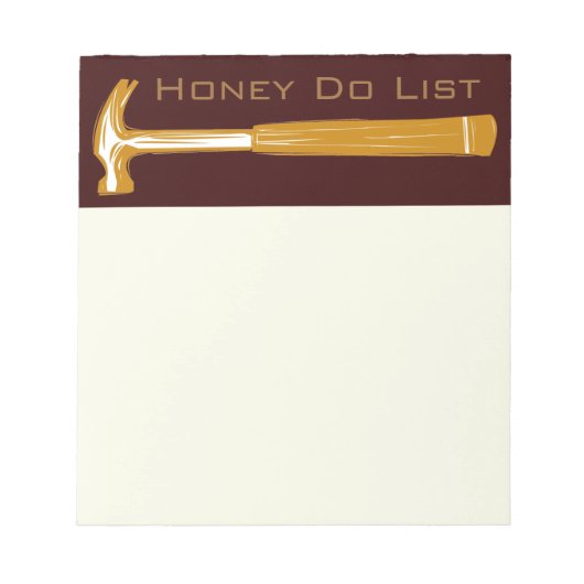Honing Do List Notitieblok (Voorkant)
