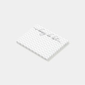 Honing Do List Notitieblok, Grijs, Chevron Post-it® Notes (Schuin)