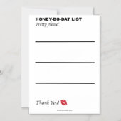 Honing doe dat lijst magnetische uitnodiging (Voorkant)