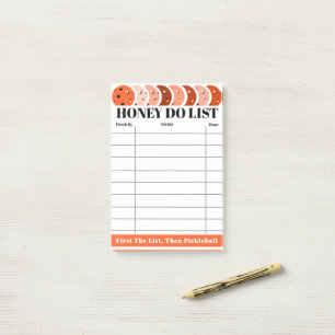 Honing Doe Lijst voor Klussen & Taken Orange Pickl Post-it® Notes