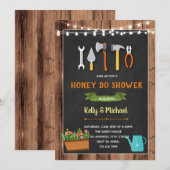 Honing doet douche uitnodiging (Voorkant / Achterkant)