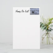 Honing doet een lijst! briefpapier (Staand voorkant)