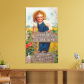 Honing en amandelpuinhoop canvas afdruk (Insitu (Woonkamer))