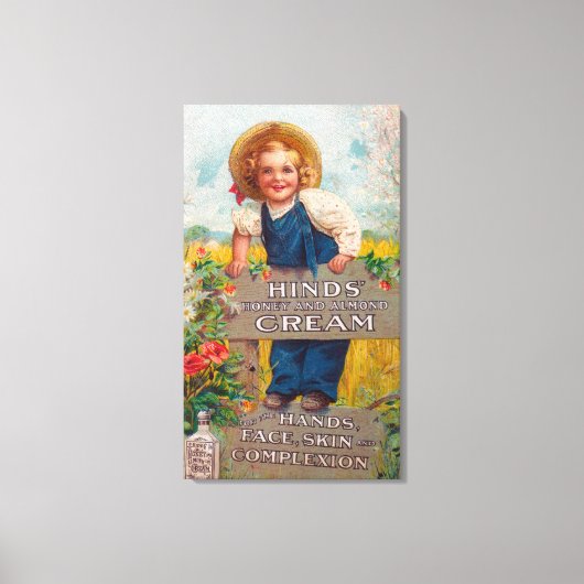 Honing en amandelpuinhoop canvas afdruk (Voorkant)