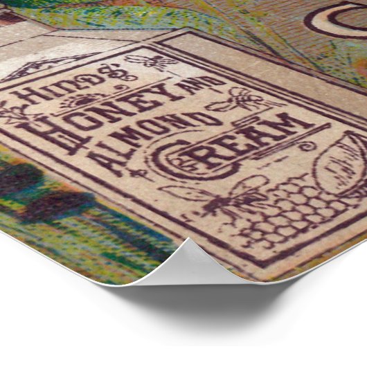 Honing en amandelpuinhoop poster (Hoek)