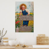 Honing en amandelpuinhoop poster (Keuken)