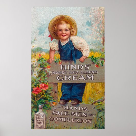 Honing en amandelpuinhoop poster (Voorkant)