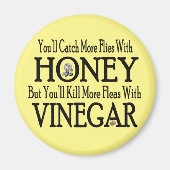 Honing en azijn Magnet (Voorkant)