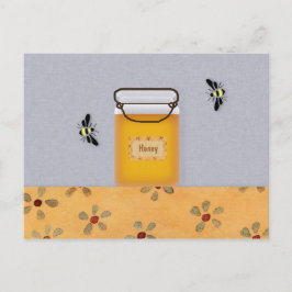 Honing- en bijenkaart briefkaart