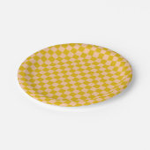 Honing en perzik Checkerboard Papieren Bordje (Gekanteld)