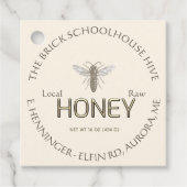 Honing en Voeding Feiten Label Ivoor Queen Bee (Voorkant)