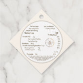 Honing en voeding Goud op ivoor Label (Achterkant)