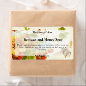 Honing Floral Bee Zeep Product Verpakking Etiket (Insitu)