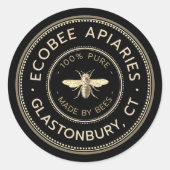 Honing Frans Bijen Promotie Apiary Sticker (Voorkant)