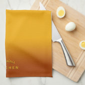 Honing Geel Ombre Theedoek (Quarter Fold)