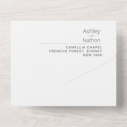 Honing Geel Roze Bloemboog Zomer All In One Uitnodiging (Achterkant)