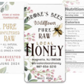 Honing HEX PANEL handgeschilderde bij & bloem 16oz Etiket