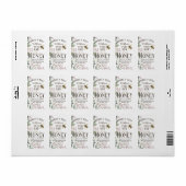 Honing HEX PANEL handgeschilderde bij & bloem 16oz Etiket (Full Sheet)