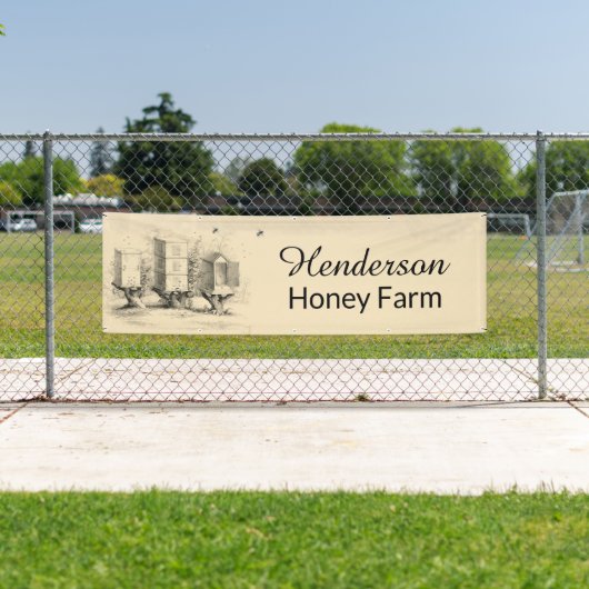 Honing Hive en Bee Business Banner (Insitu)