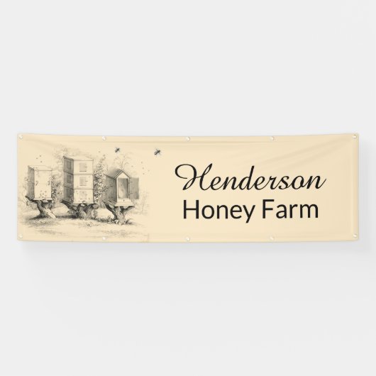 Honing Hive en Bee Business Banner (Horizontaal)