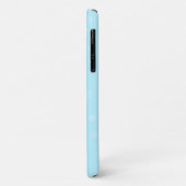 Honing hommel op zwart en lichtblauw Case-Mate iPhone case (Achterkant/links)