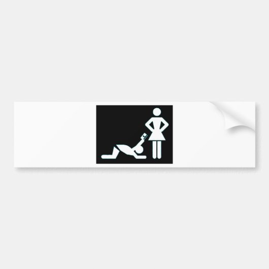 honing Im thuis Bumpersticker (Voorkant)