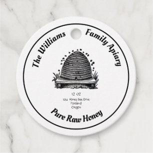 Honing Imkerij Potlabels Vintage Bijenkorf Bedankjes Labels