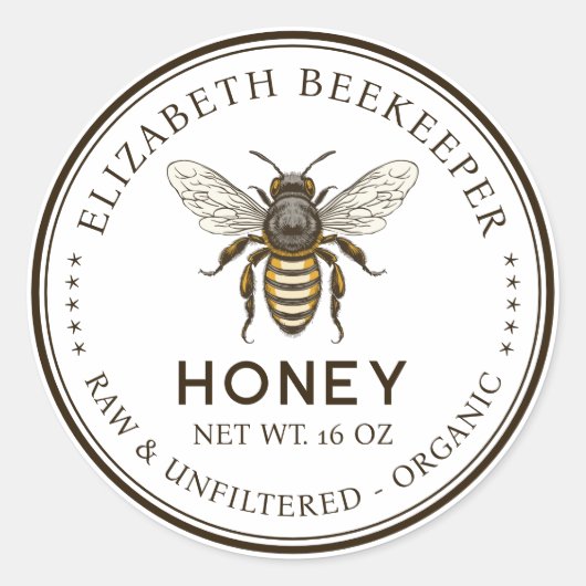 Honing inblikken label met stijl bij (Voorkant)