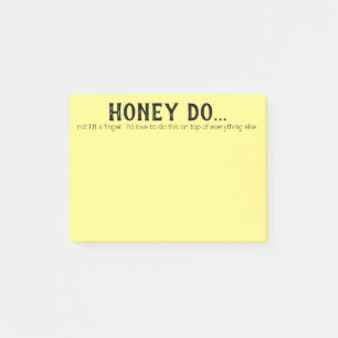 Honing is passief agressief post-it® notes