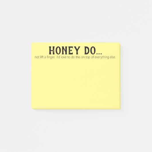 Honing is passief agressief post-it® notes (Voorkant)