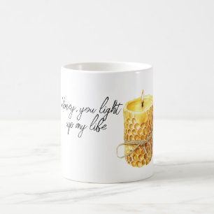 Honing Kaars Verlicht mijn leven Koffiemok
