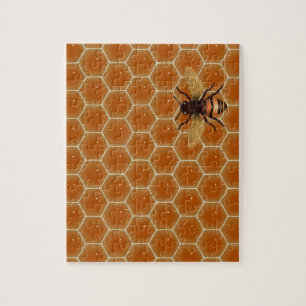 Honing kam en bij legpuzzel