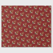 Honing Label Letter Aanpassen Cadeaupapier (Vlak)