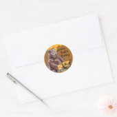 Honing met een beer label (Envelop)