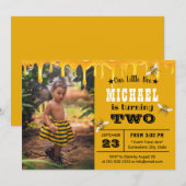 Honing met zoete honing drijft de paardenwedstrijd kaart (Voorkant / Achterkant)