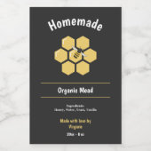 Honing of Mead Bottle Label Sticker (Enkel label)