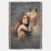 Honing op grijs - Blanket / wandbekleding Deken (Voorkant Verticaal)