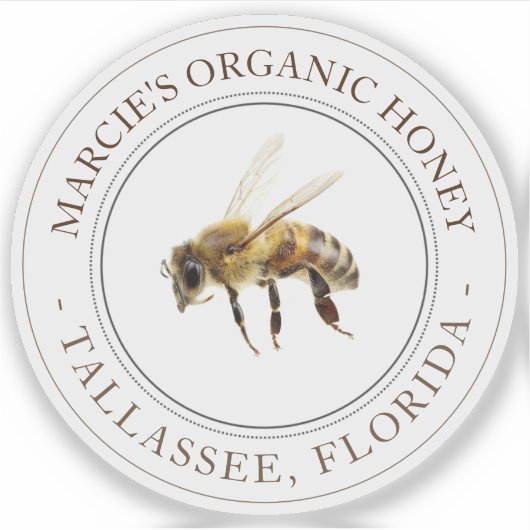 Honing Realistisch Bee Transparant Auto Venster st Sticker (Voorkant)