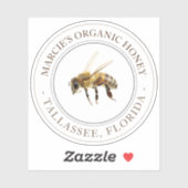 Honing Realistisch Bee Transparant Auto Venster st Sticker (Vel)