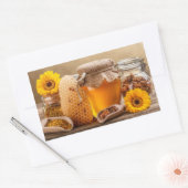 Honing Rechthoekige Sticker (Envelop)