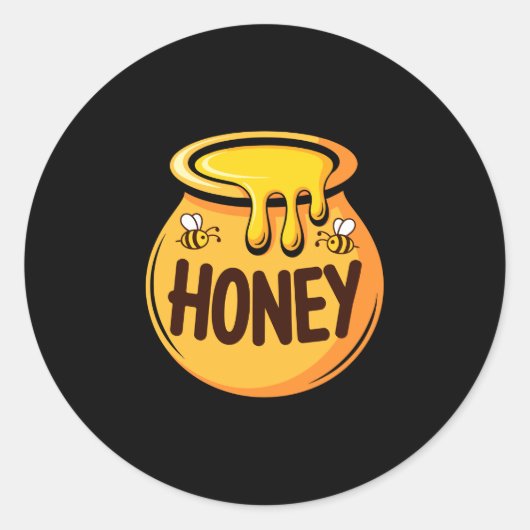 Honing ronde sticker (Voorkant)